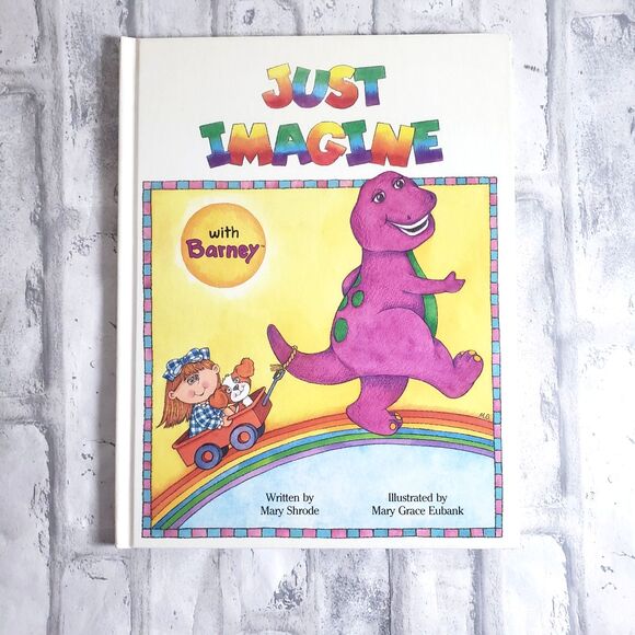Vintage Storybook Barney Just Imagine - Picture 5 of 5